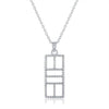 CZ Pickleball Court Pendant Medium