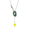 Enamel Tennis Racquet Lariat 17" with 1.5" drop to enamel tennis ball