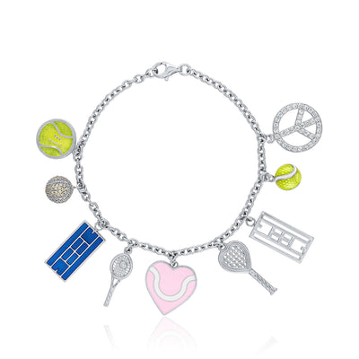 Tennis 10 Charm Bracelet Studiomargaret - Main Image