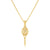 14Kt Gold and diamond Petite Tennis Racquet Pendant-One of a kind