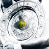 Enamel Tennis Ball with Cubic Zirconia Pendant
