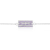 Tennis Court w/ CZ Bracelet, 9x18mm, Rhodium Plated (9 Colors) - studio-margaret