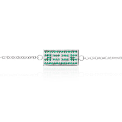 Tennis Court w/ CZ Bracelet, 9x18mm, Rhodium Plated (9 Colors) - studio-margaret