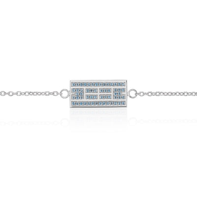 Tennis Court w/ CZ Bracelet, 9x18mm, Rhodium Plated (9 Colors) - studio-margaret