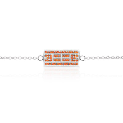 Tennis Court w/ CZ Bracelet, 9x18mm, Rhodium Plated (9 Colors) - studio-margaret