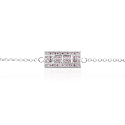 Tennis Court w/ CZ Bracelet, 9x18mm, Rhodium Plated (9 Colors) - studio-margaret