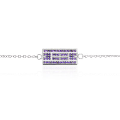 Tennis Court w/ CZ Bracelet, 9x18mm, Rhodium Plated (9 Colors) - studio-margaret