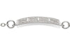 Tennis Court Bracelet w/Cubic Zirconia, 12x24mm Curved - studio-margaret