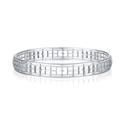 Calling the Lines Oval Bangle