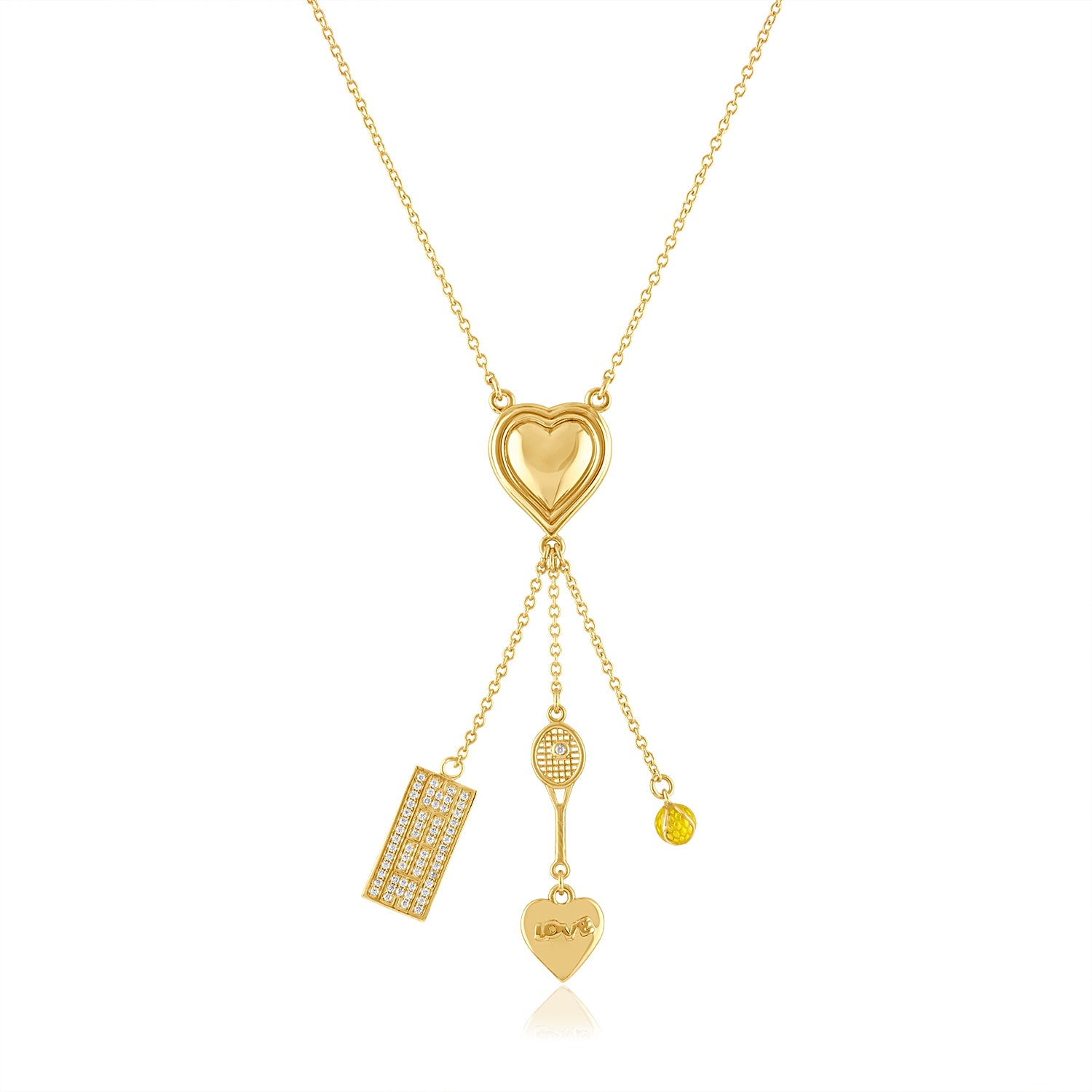 Tennis Charm Necklace