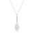 14Kt White Gold and Diamond Framed Tennis Racquet Pendant