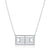 14kt White Gold Diamond Calling the Lines Tennis Necklace