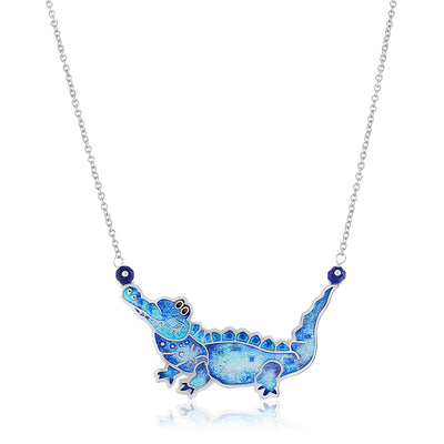 Enamel Limited Edition Alligator Necklace