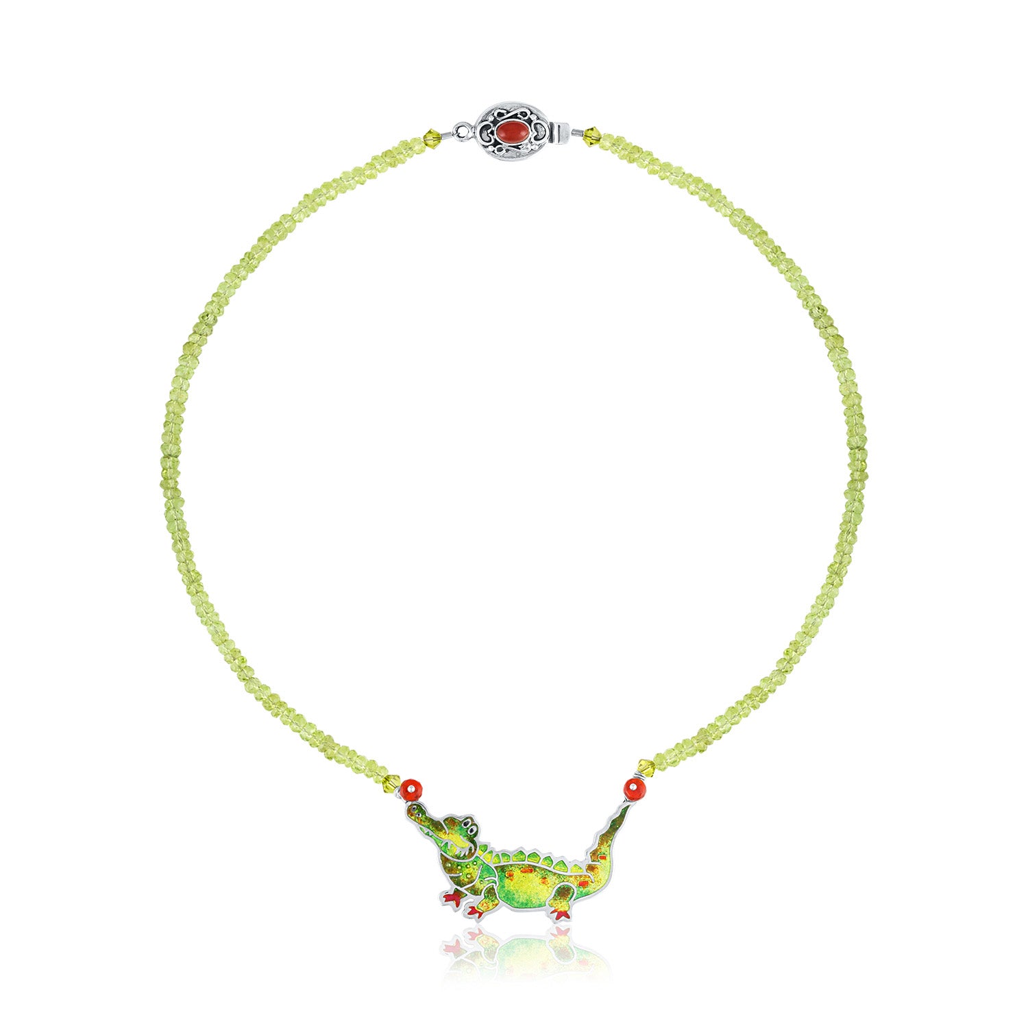 Enamel Limited Edition Alligator Necklace