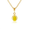 Enamel Tennis Ball Pendant Small and charm options