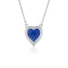 Enameled Heart Necklace or Pendant