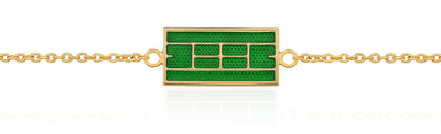 Enamel Tennis Court Bracelet