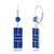 Enamel Pickle Court Earrings