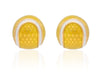 Enamel Tennis Ball Earrings