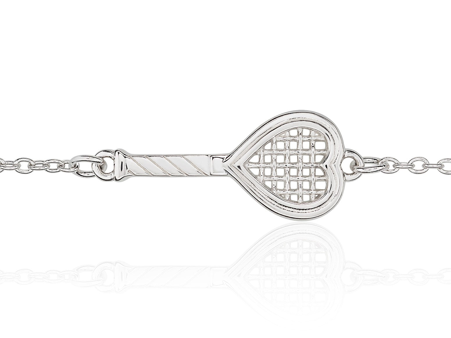 Heart Racquet Bracelet