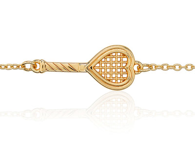 Heart Racquet Bracelet