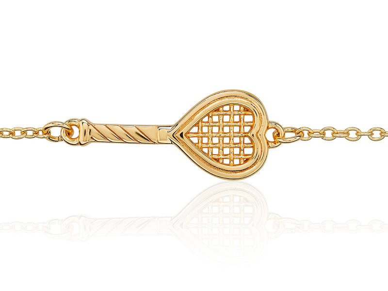 Heart Racquet Bracelet