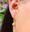 CZ Pave Tennis Ball Earrings