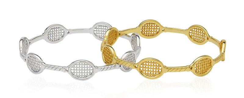 Love Racquet Bangle Bracelet