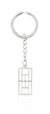 "Calling The Lines" Tennis Court Keychain - studio-margaret