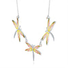 Enamel Limited Edition 3-Dragonfly Necklace