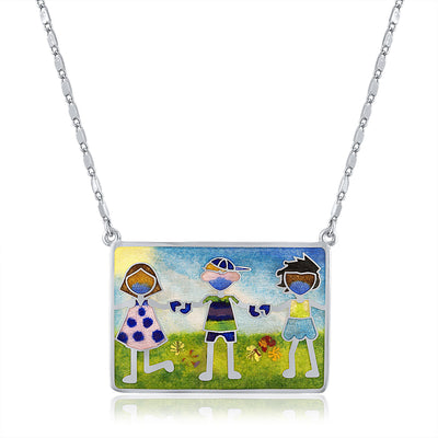 Enamel Limited Edition Covid Kids Necklace