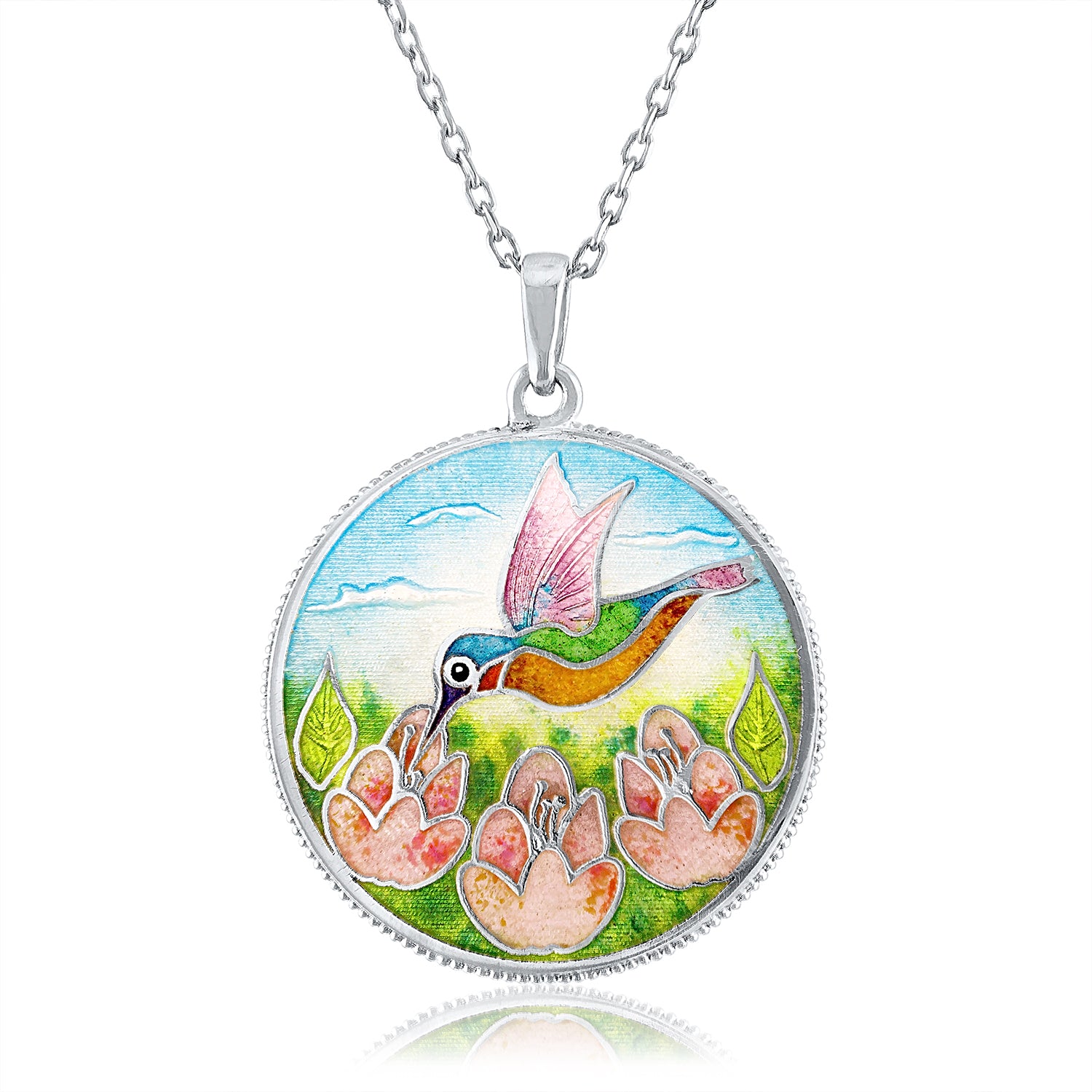 Enamel Limited Edition Hummingbird Pendant