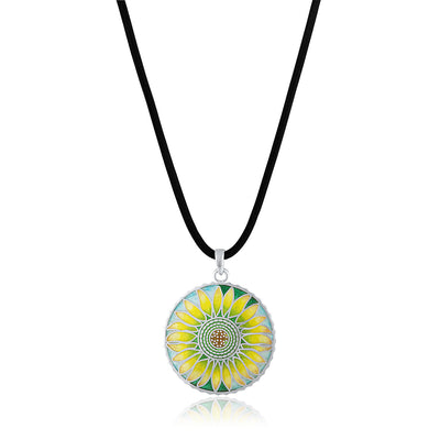 Enamel Limited Edition Flower Series Sunflower