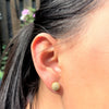 CZ Pave Tennis Ball Earrings