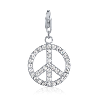 CZ Peace Sign Collection and Charm options