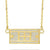 CZ Tennis Court Necklace Small