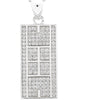 CZ Tennis Court Pendant Medium