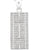 CZ Tennis Court Pendant Medium