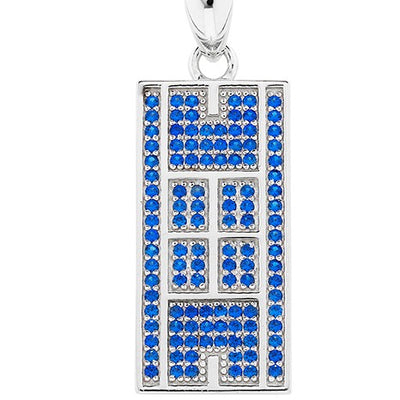 CZ Tennis Court Pendant Medium