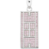 CZ Tennis Court Pendant Medium