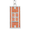 CZ Tennis Court Pendant Medium