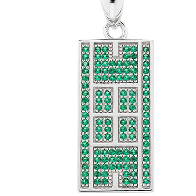 CZ Tennis Court Pendant Medium