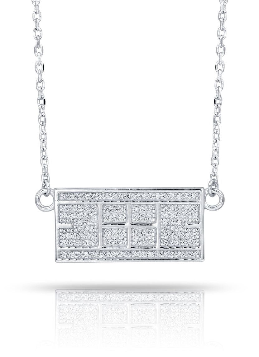 Tennis court necklace top