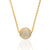 CZ Geometric Pave Ball Necklace