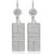 CZ Pickleball Court Leverback Earrings - studio-margaret