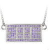 Tennis Court Necklace w/ CZ Stones (9 Colors) - studio-margaret