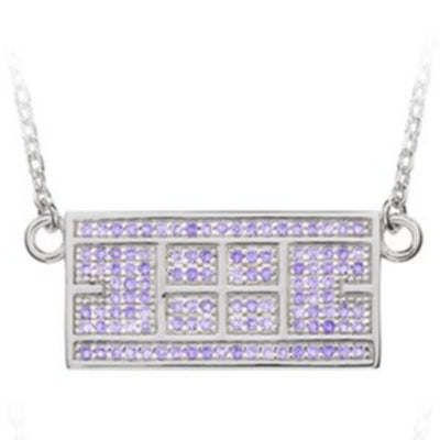 Tennis Court Necklace w/ CZ Stones (9 Colors) - studio-margaret