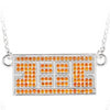 Tennis Court Necklace w/ CZ Stones (9 Colors) - studio-margaret