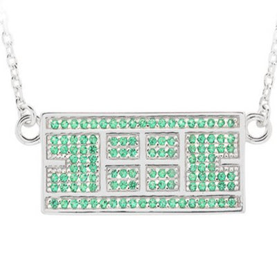 Tennis Court Necklace w/ CZ Stones (9 Colors) - studio-margaret