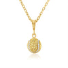 CZ Pave Tennis Ball Pendant 8mm